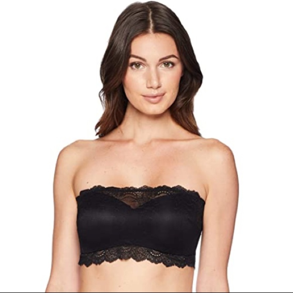 Spanx very black lace bandeau NWT